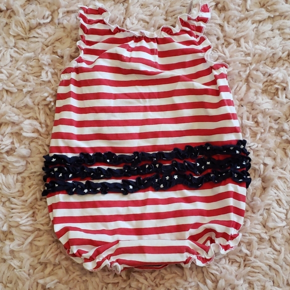 12 mos 4th of July Bubble Romper - Picture 2 of 3
